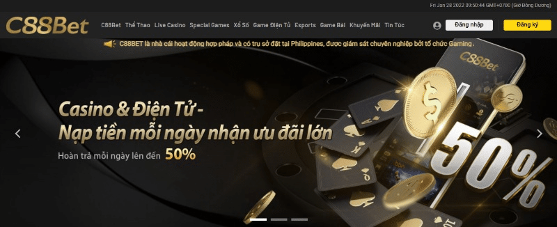 Nhà cái mới C88bet